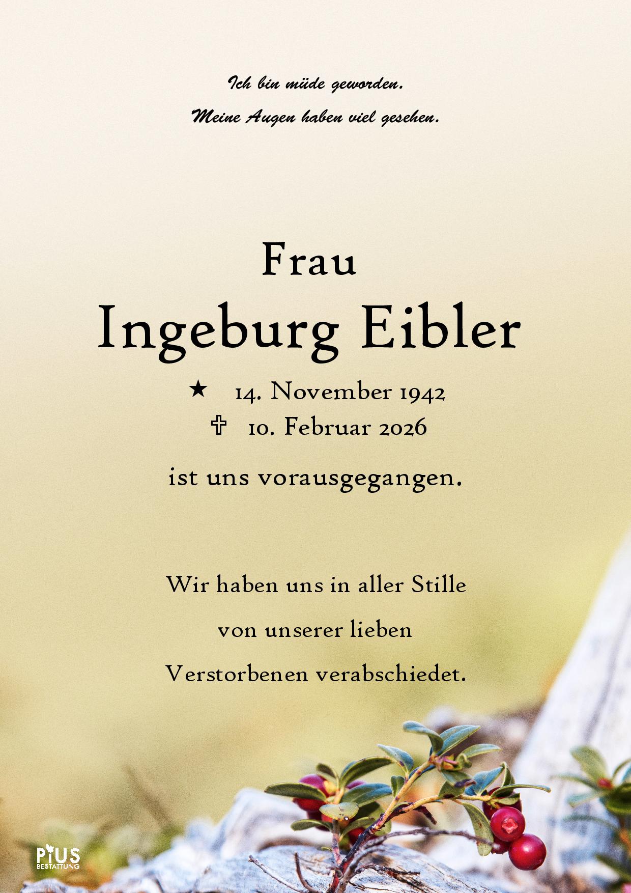 Ingeburg Eibler